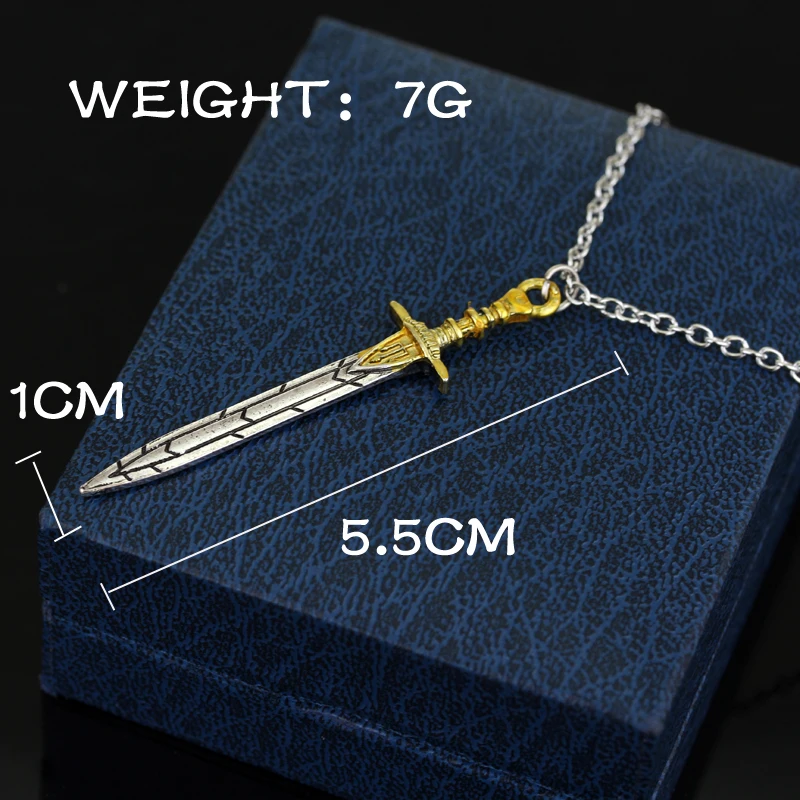 1pc A Lot Percy Jackson Sword Necklace Men And Women Fashion Jewelry Gifts High Quality Zinc Alloy Accessories