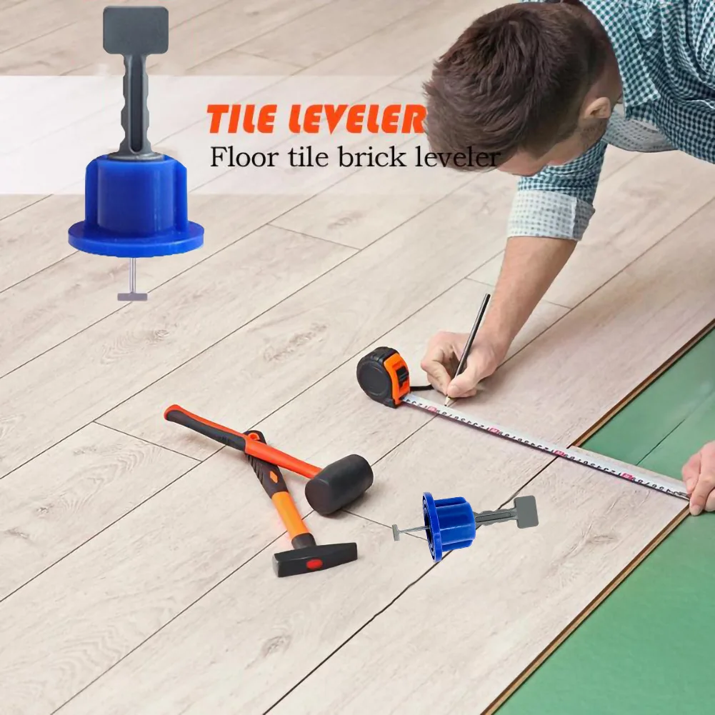 50 Set Plastic Ceramic Leveler Tools T Shaped Leveling System For Tiles Reusable T Leveling Locator System Tile Spacers