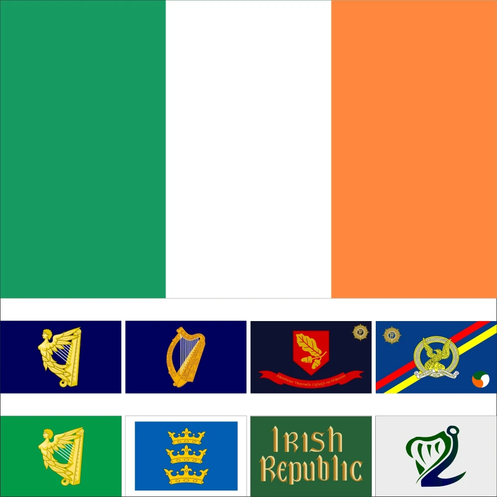 Ireland History And Army Flag 3X5FT 90X150CM Communist Party Banner