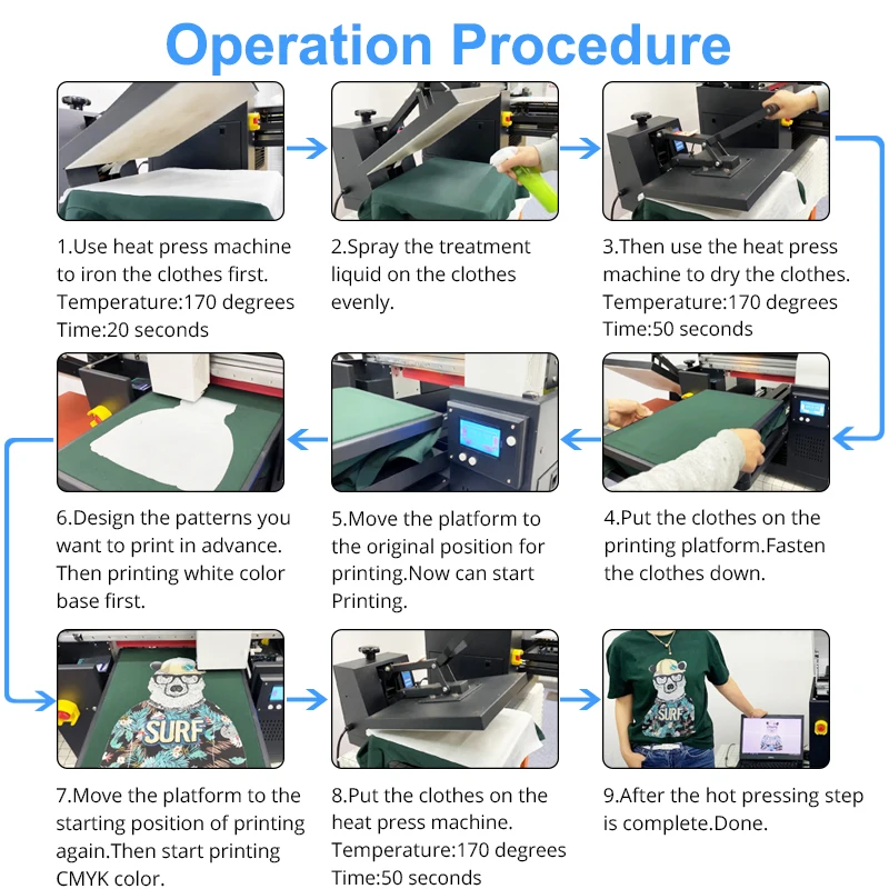 Light & Dark Spray DTG Ink Pretreatment Liquid Solution For Textile Pigment Ink Coating For DTG Printer Before Printing Fluid