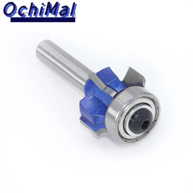 8mm Shank Woodworking Milling Cutter R1mm R2mm R3mm Trimming Knife Edge Trimmer 4 Teeth Wood Router Bit