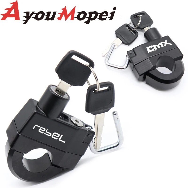 

Motorcycle Accessories Anti-theft Helmet Lock Security For Honda Rebel500 Rebel300 CMX500 CMX300 CMX Rebel 500 300