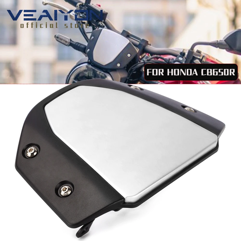 Motorcycle Accessories Aluminum Windshield Front Screen Windscreen Wind Deflector For honda CB650R CB 650R Accessories 2019 2020