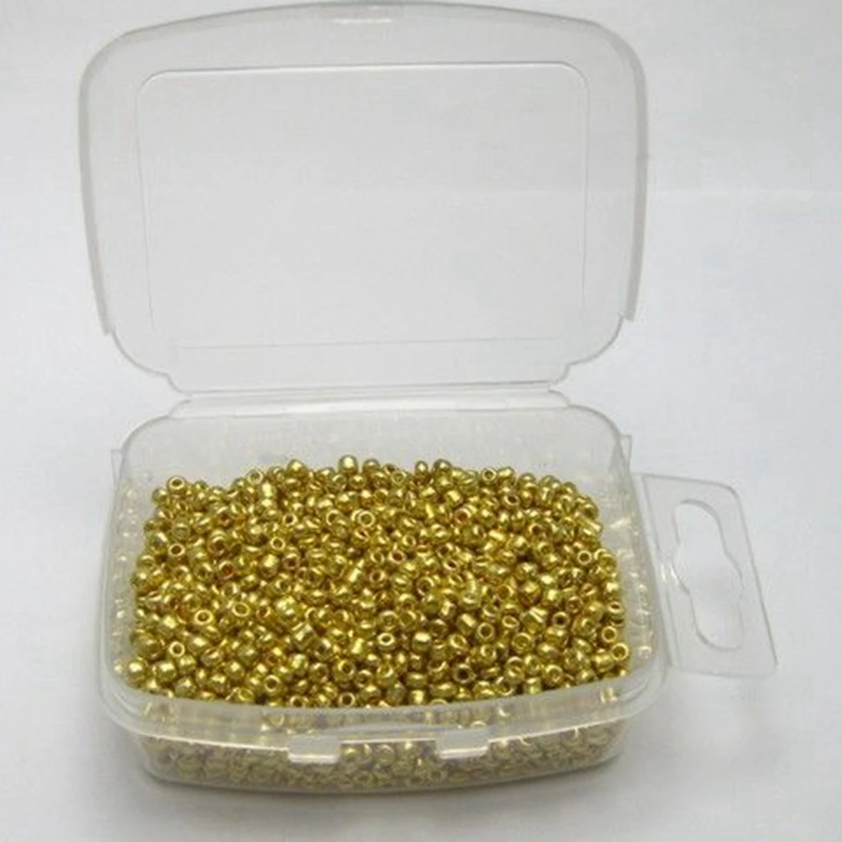 10000  Grams Gold  Metallic Glass Seed Beads 1.5mm (12/0) + Storage Box