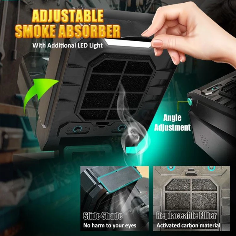 Pro'sKit SS-988 Löten Station Digital LCD Display 220V Rauch Auspuff Löten Eisen Für SMD Entlöten Rework Station