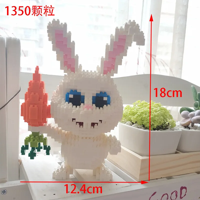 Mini Blocks Dog Model Small Bricks Dachshund Assembly Brinquedos Schnauzer Husky PUG Kids Gifts Toys for Children Present 16013