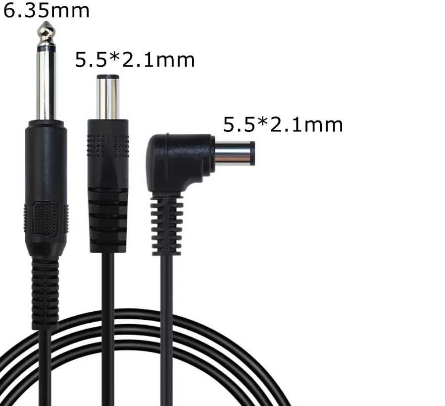 2m tatuagem cabo gancho linha cabo de alimentação DC-6.35mm conexão dc para tatuagem máquina/arma fornecimento acessório