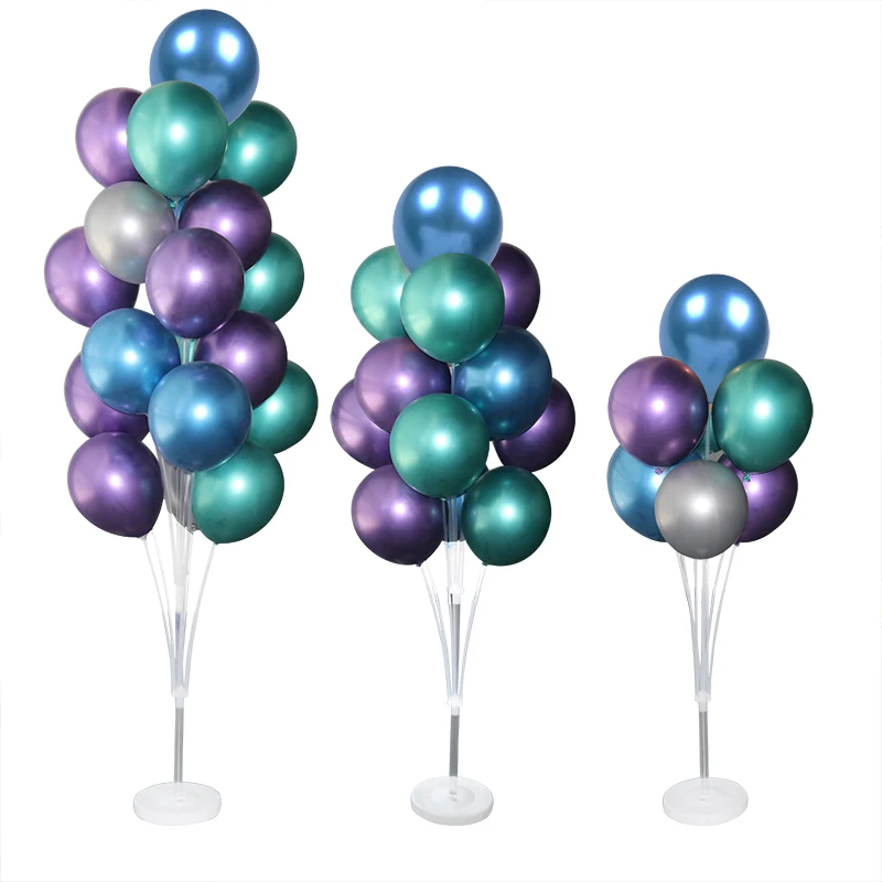 7/10 tube balloon stand birthday balloons arch stick holder wedding decor baloon globos birthday party decorations kids ballon