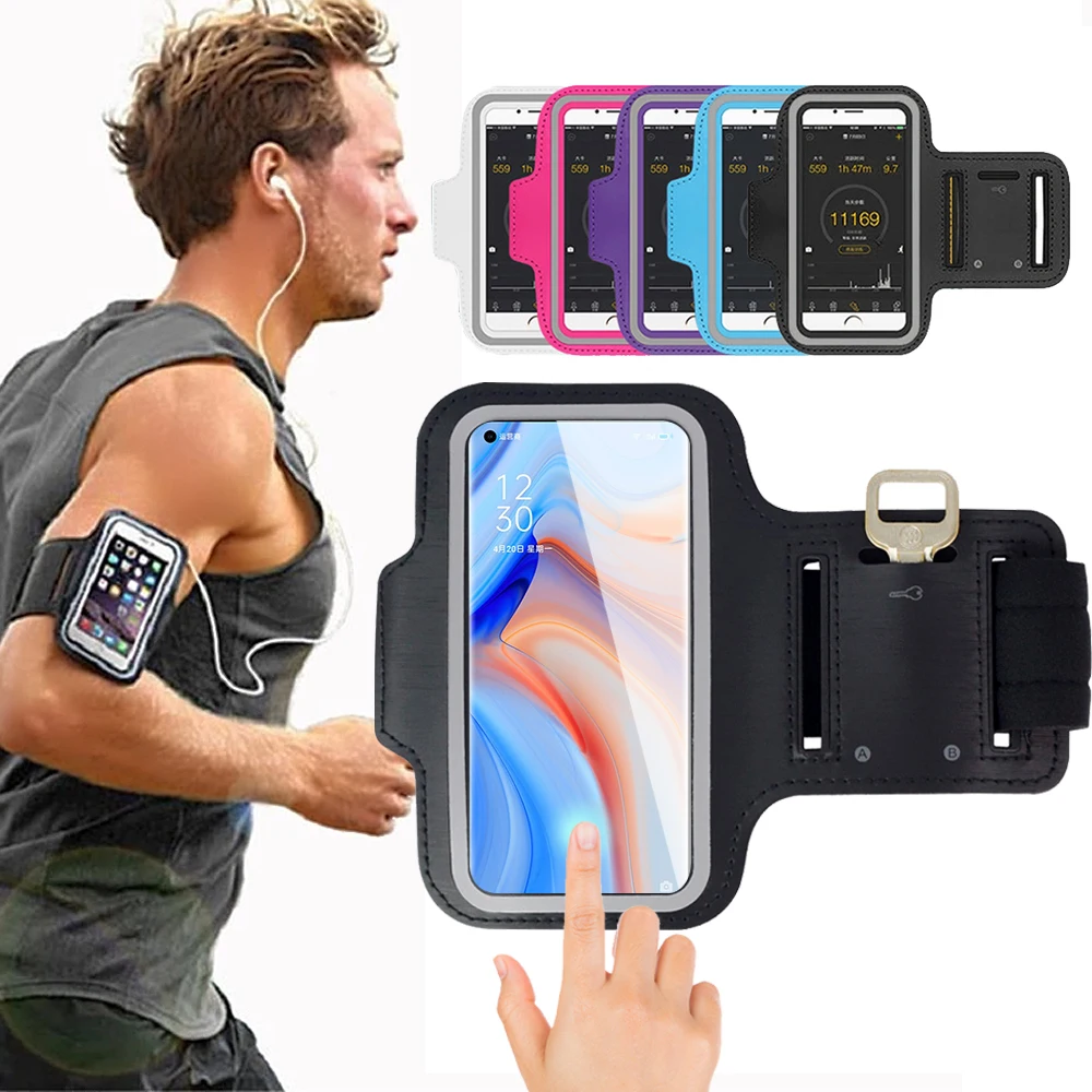 

Sports Running Hand ArmBand for OPPO Reno 6 Pro 5 4 3 Phone Case For Reno 5 Pro+ 5Z 5F 5K 4 Lite 4 SE 4Z Reno Z 2Z 2F 2 Cover