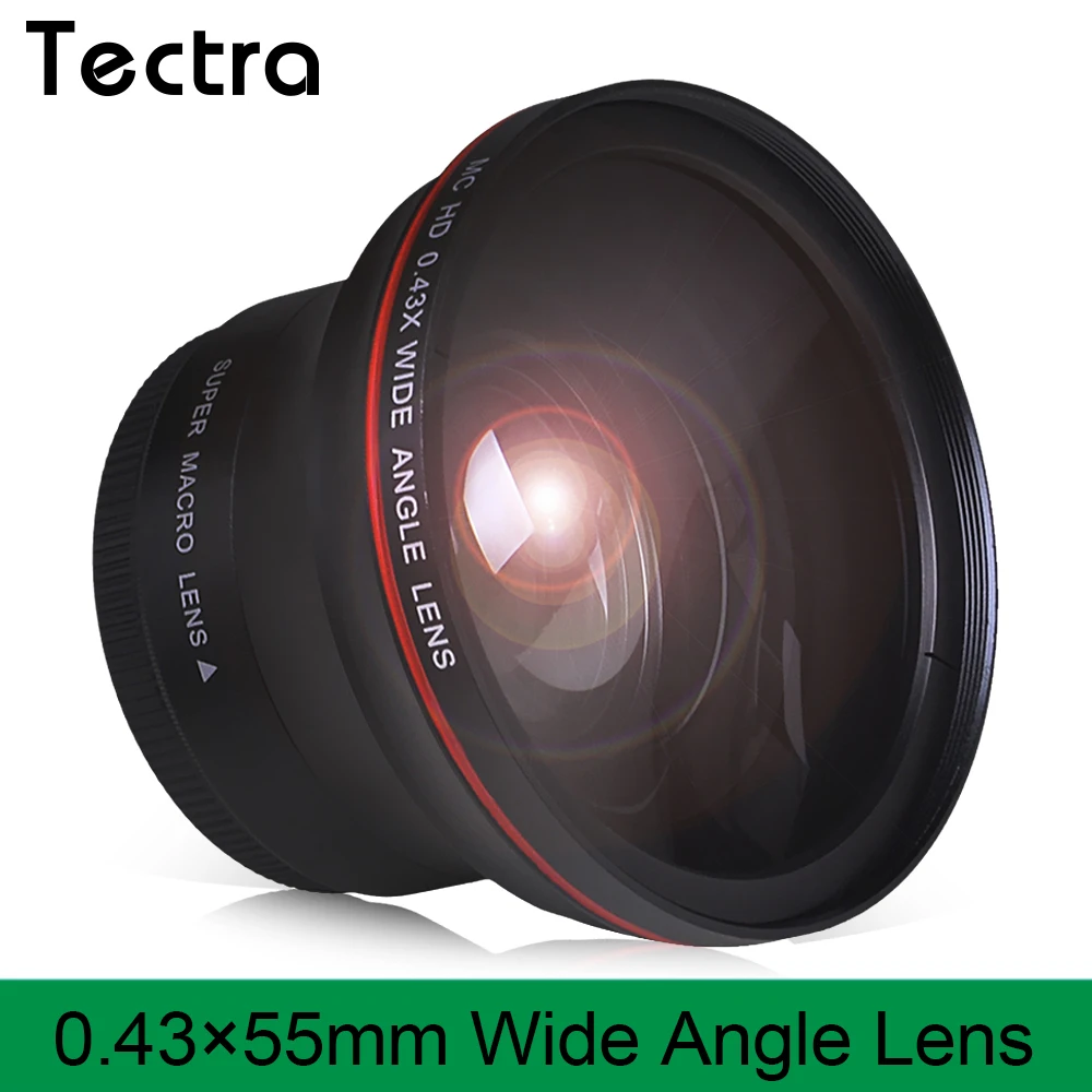 1Pc 0.43x55MM Professional HD Wide Angle Lens with Macro Portion for Nikon D7100 D7000 D5500 D5300 D5200 D5100 D3300 D3200 D3100