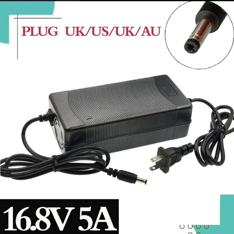 14.4V 14.8V 5A DC 16.8V trójstopniowa ładowarka akumulatorów litowych for14500/14650/17490/18500/18650/26500 bateria litowo-polimerowa