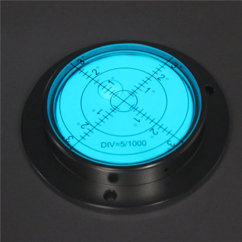 HACCURY Night Vision Function Metal Level Bubble Luminous Bubble Levels Size 80*2*15mm