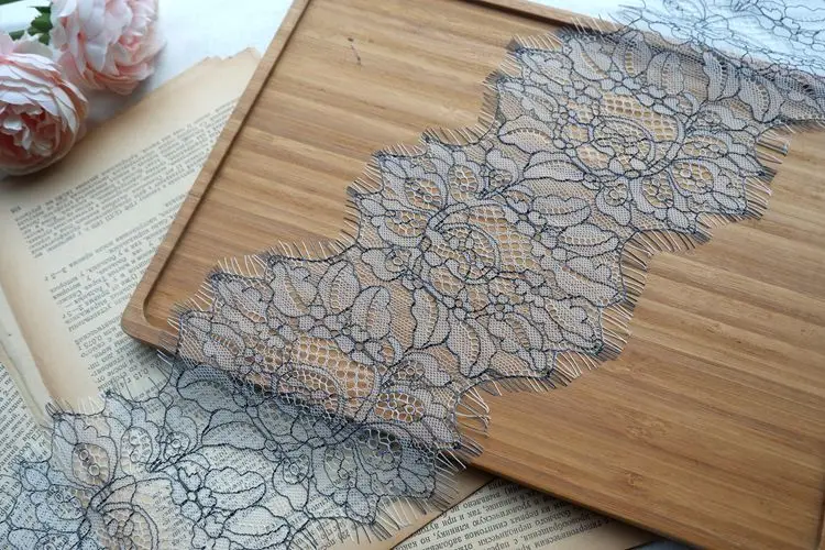 3Meters Delicate Eyelash Lace Fabric Diy Clothing Yarn Stitching Decorative Fabric