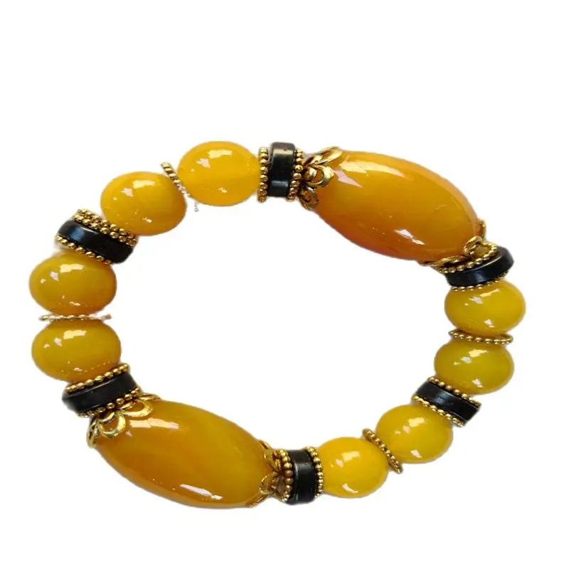 Natural Agate Bracelet Adjustable Elastic Force Bracelet