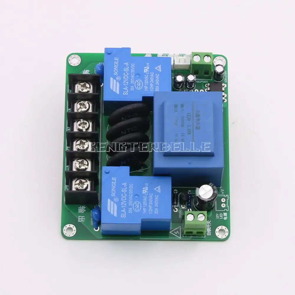 New Class A Amplifier Power Soft Start Delay Temperature Protection Board 220V 30A