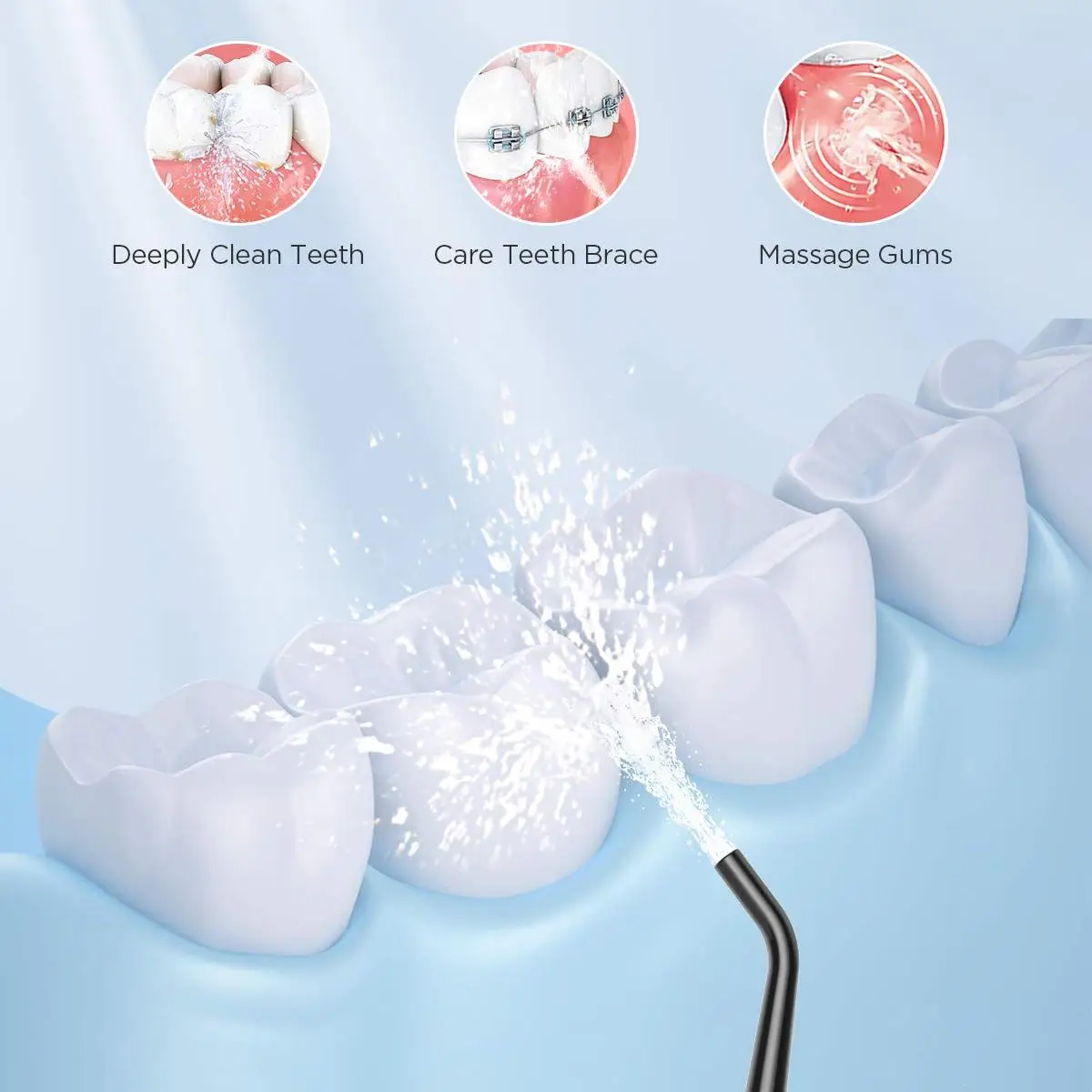 Fairywill – tête de rechange pour irrigateur buccal, hydropulseur, brosse à dents, matériau ABS Durable et écologique, FW5020