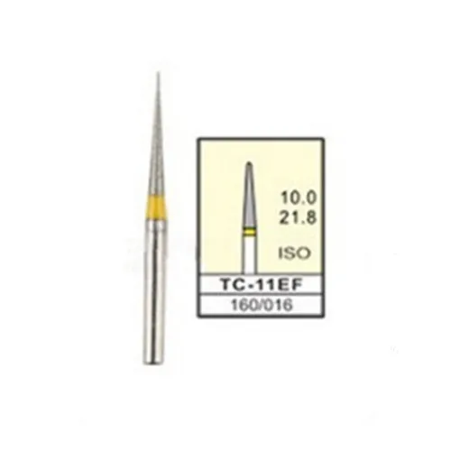 100 peças de diamante dental burs fino e extra fino fg bur TC-21F / TC-11F ,TC-11EF, TC-21EF