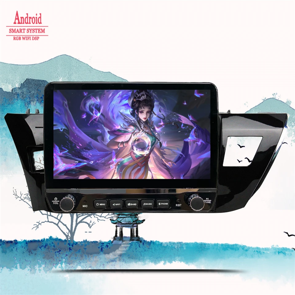 8Core Android14 128G For Toyota Corolla 2012 - 2016 Car Radio Stereo Audio Video Head Unit GPS Navi Map 4G WIFI Carplay Auto RDS