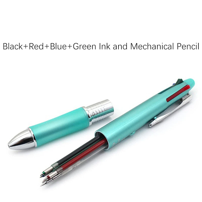 1pc PILOT Dr.Grip 4+1 Ballpoint Pen Multifunctional Module Pen BKHDF-1SR Black Red Blue Green Ink and Mechanical Pencil