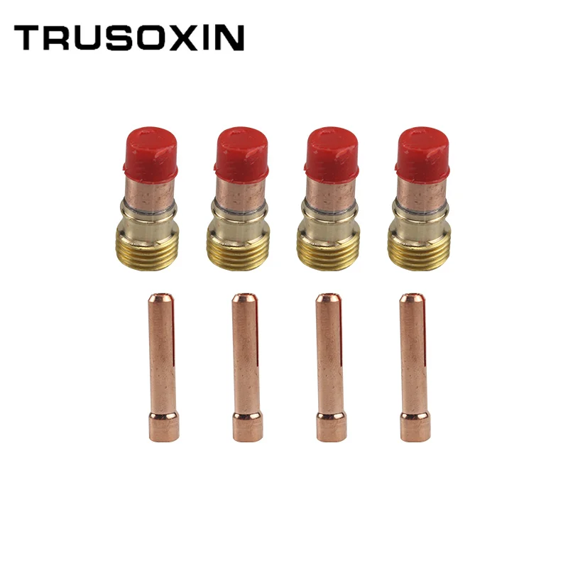 30Pcs TIG Welding Torch Accessories Stubby Gas Lens 4#~12# Pyrex Glass Cup Kit For WP-17/18/26 Torch Welding& Soldering Supplies