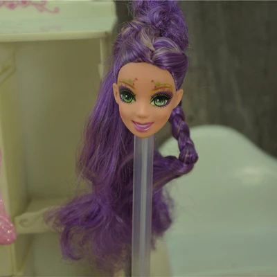 002 1/6 27cm doll head gift for girl collection toy with hair baby head make-up nuannuanmengwu dongcheng qibaoleyuan