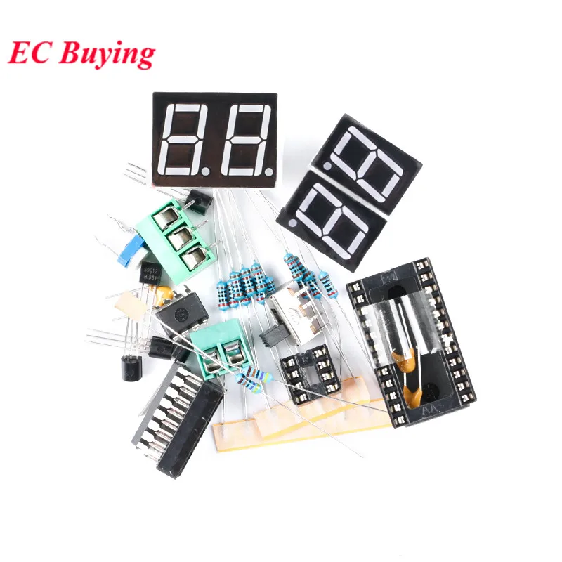 Digital Millivoltmeter PCB Board DIY Kit 5V AD Conversion Welding Soldering Electrical Electronic Skills Teaching Training Suit