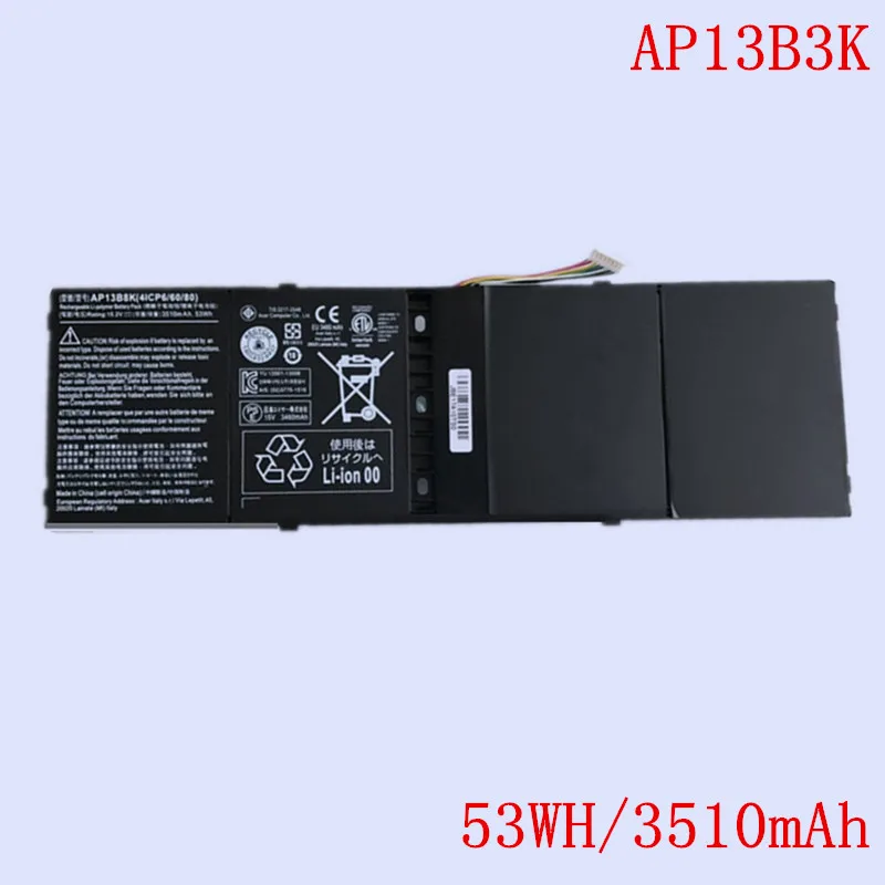 

New Original AP13B3K Laptop Li-ion Battery for Acer R7-571 V5-472G 473G 573G 572P series 15.2V 53WH 3510mAh AP13B AP13B3K