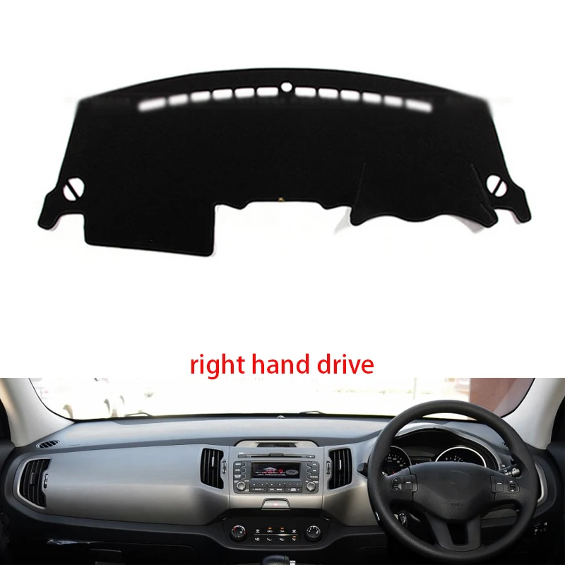 For Kia sportage R 2011 2012 2013 2014 2015 2016 Car Styling Dash Mat Dashmat Dashboard Sticker Cover Dash Board Cover Carpet