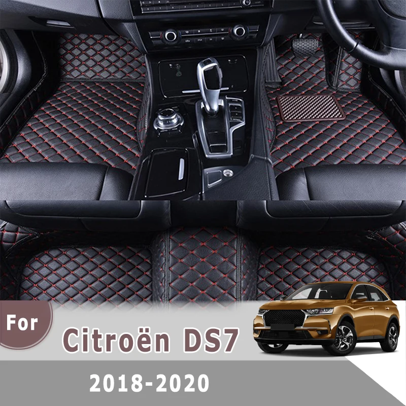 RHD Carpets For Citroën Citroen Citro_n DS7 DS 7 2018 2019 2020 Car Floor Mats Auto Accessories Waterproof Rug Protect