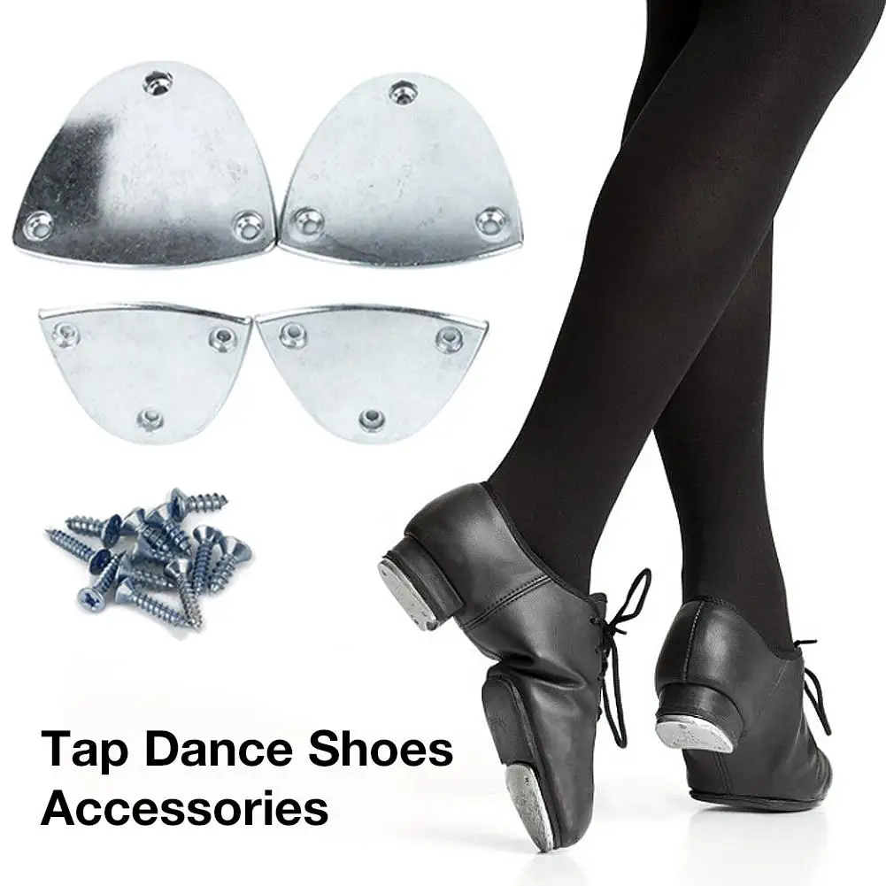 Tap Dance Step Dance Latin Dance Shoes Aluminum Pad Tap Dance Accessories Aluminum Stompers Clogging Taps Regular Nail-On Set 4