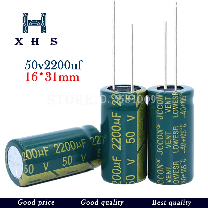 10PCS 50v2200uf 2200uf50v 16*31 50v 2200uf 16x31 Electro Electrolytic capacitor