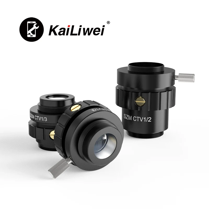 SZM CTV1/3 1/2 0,5X Trójokularowy stereoskopowy mikroskop z zoomem Kamera CCD HDMI VGA USB Połączenie przemysłowe Adapter C-mount Redukcja obiektywu