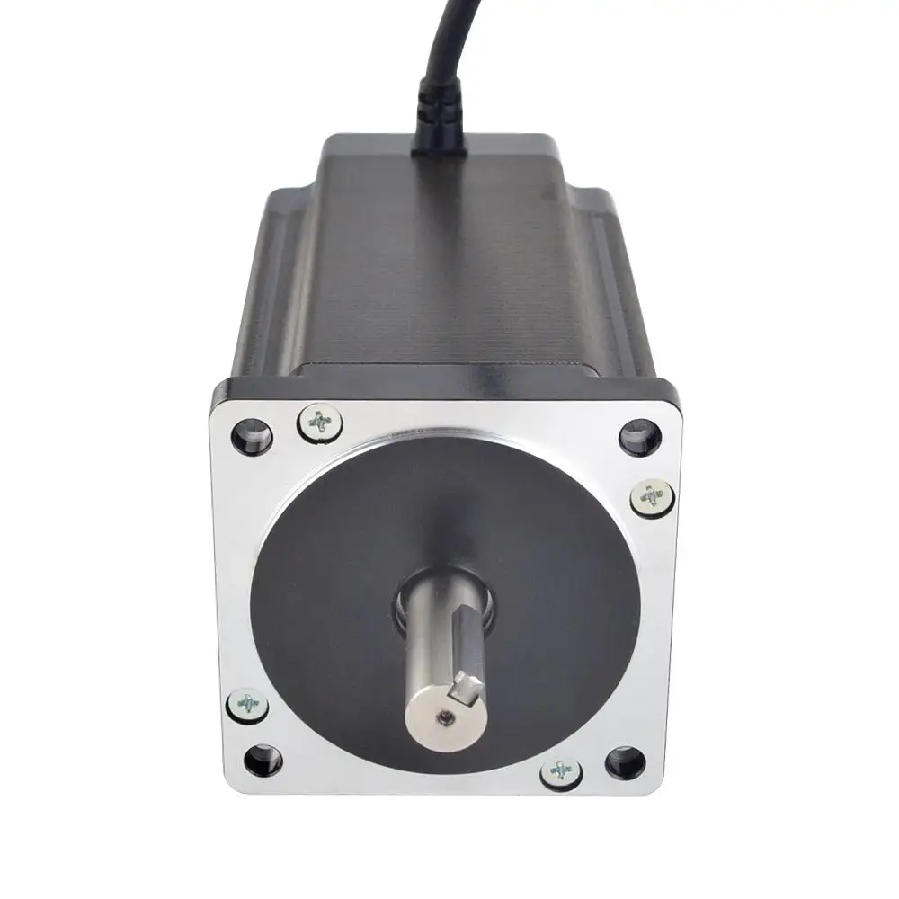 Imagem -02 - Stepperonline Nema 34 Stepper Motor 12nm 6a 151.5 mm Stepping Motor 14 mm Eixo para Fresagem Cnc Máquina de Gravura