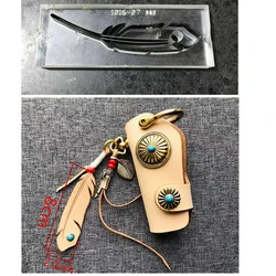 DIY leather craft  leaves hanging decoration die cutting knife mold metal hollowed punch tool