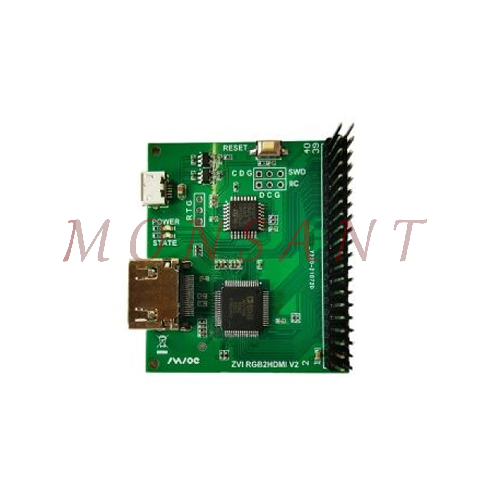 

RGB/BT1120/BT656 Input to High-Definition Multimedia Interface Output ADV7513 Development Board FPGA Display Solution Board