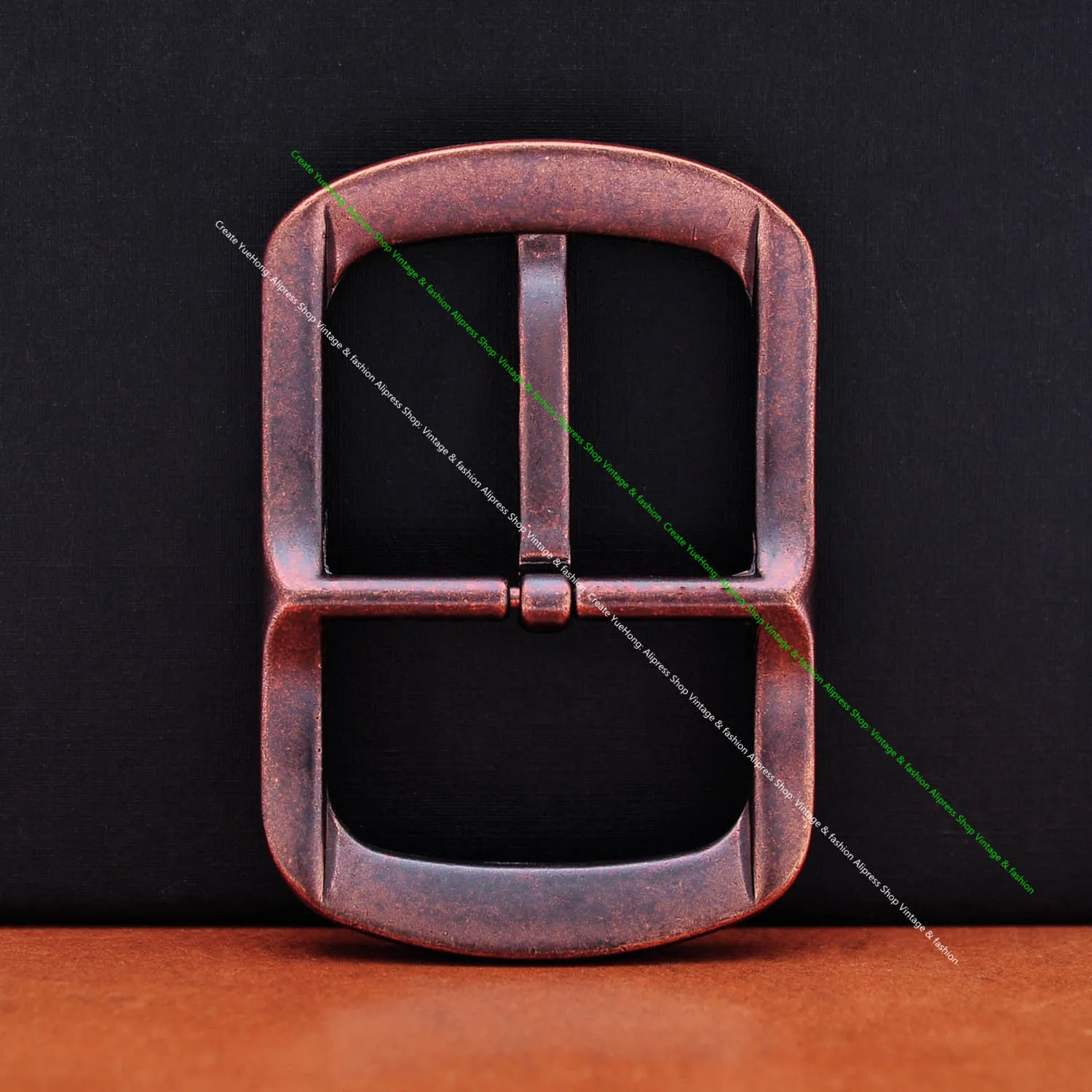 Quality Heavy Long Classic 40mm Antique Copper Heavy Round Center Bar Pin Clip Leahtercraft Jeans Belt Buckle Replacement