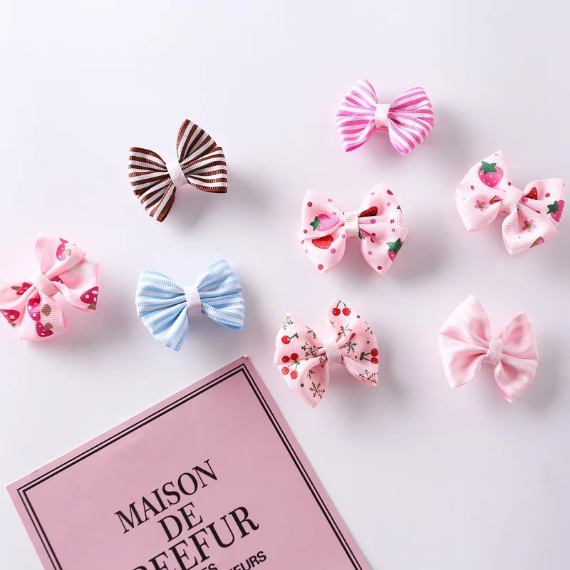 2pcs/lot Sale Popular Children Hair Clip Hair Accessories Headwear Baby Ribbon Bow Cute Girls Hairpins