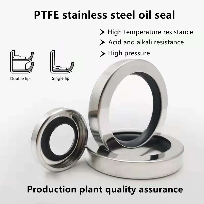 PTFE shaft oil seal OD:35*36*ID:47/48/50/52/55/56/57/58/60/62/65*7/8/10/11/12mm Air compressor accessory spiral rod O-ring