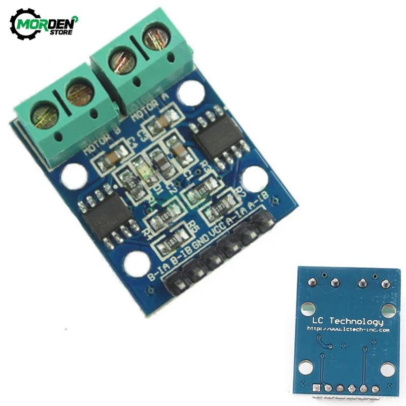 HG7881 H-Bridge Stepper Motor Dual DC Motor Driver Controller Module For Arduino Input 2.5V-12V 800mA Current Per Channel