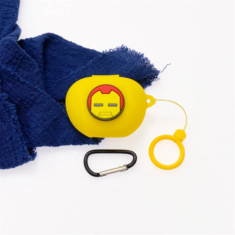 الكرتون ديزني حقيبة سماعة الاذن ل اديفير نيوبروز برو مارفل سيليكون سماعة لاسلكية تعمل بالبلوتوث سماعة الغطاء الواقي مع الحبل