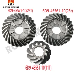 6D9 Gear Kit 6D9-45560, 6D9-45551, 6D9-45571 For Yamaha Outboard Parts 4 Stroke F75 F80 F90HP F100 25T/25T/11T