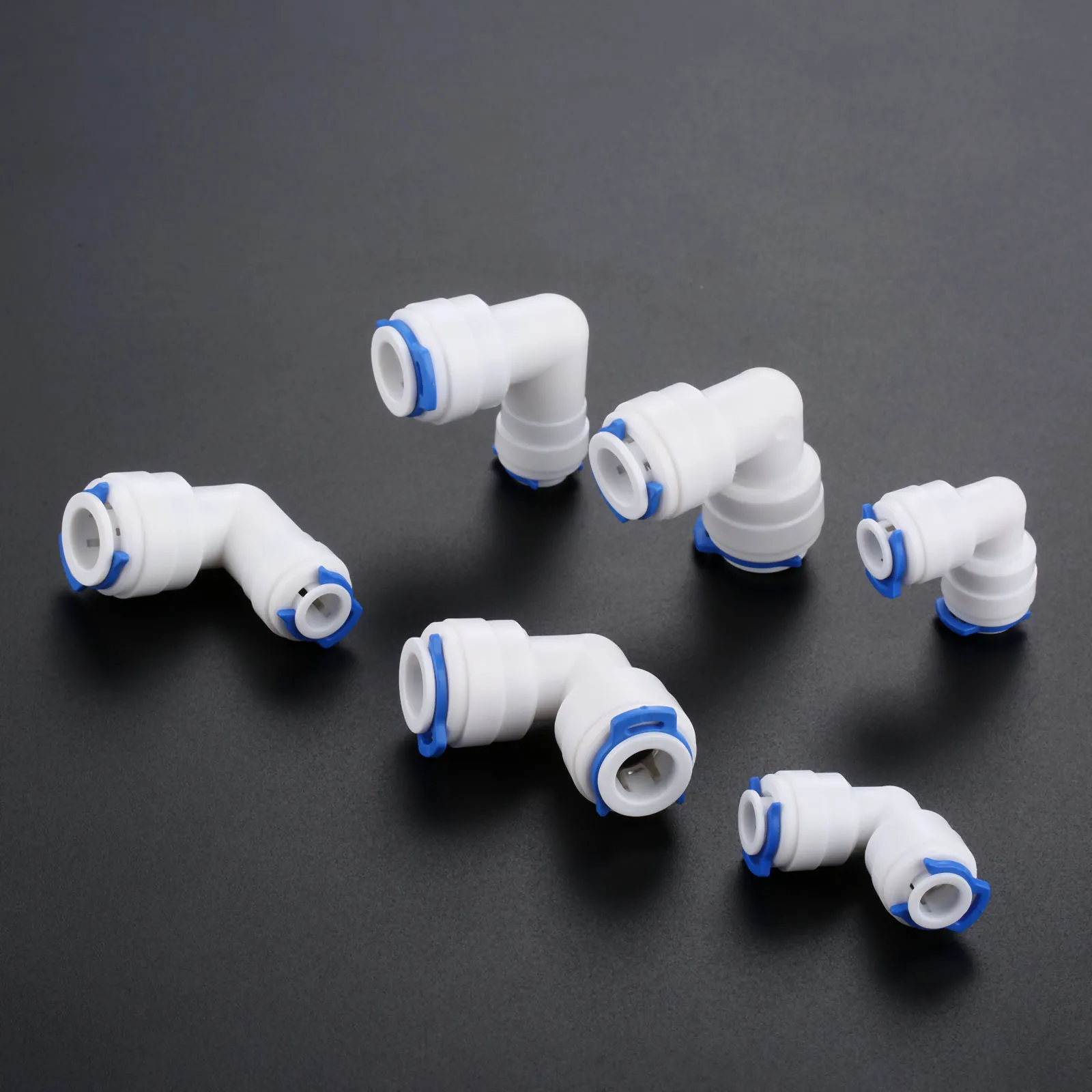 2Pcs RO Water Elbow Pipe Fittings 1/4