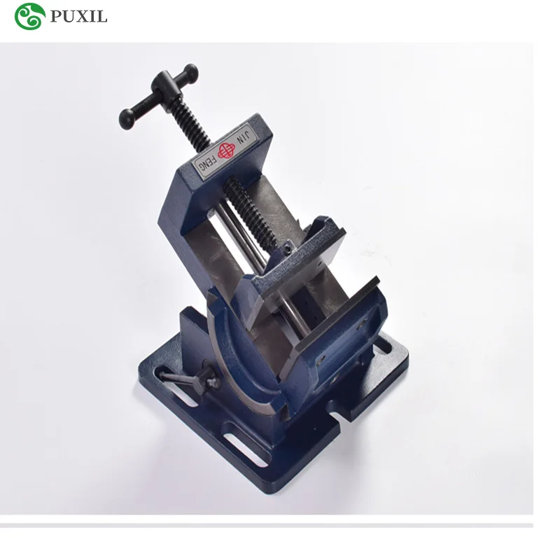 3 Inch Tiltable Guide Type Angle Flat Tongs 90 Degree Inclination Vise Tilt Angle Vise For Drilling Machine Bench Drill