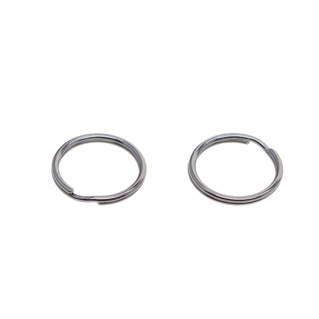 lot of 100 mini small 0.6 inch 15mm 304 Stainless steel round Circle Split Key Ringskeyrings keyring keychains DIY fishing