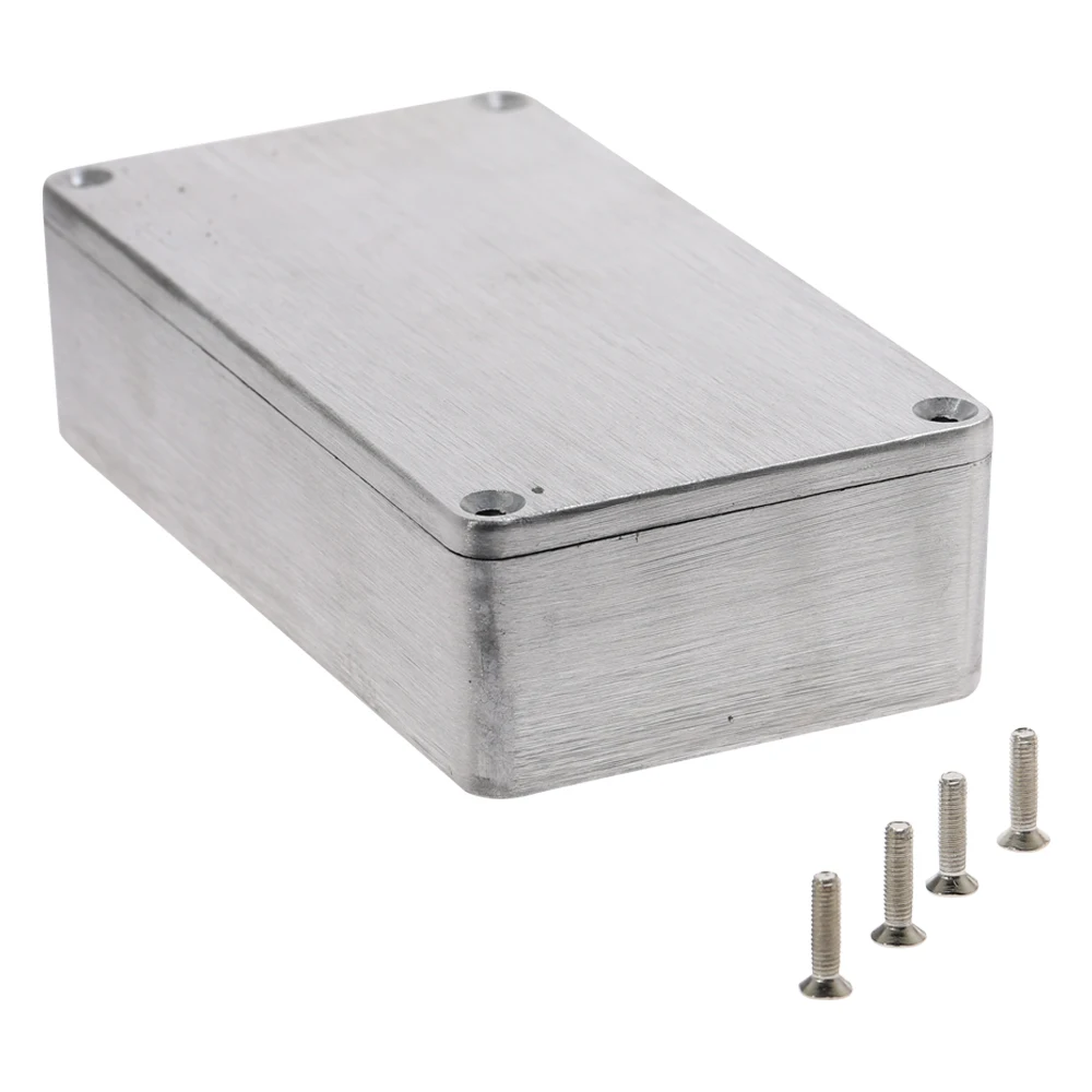 Aluminium Enclosure Electronic Diecast Stompbox Project Box Silver 1590B 112.2x59.6x31mm Project Instrument Case