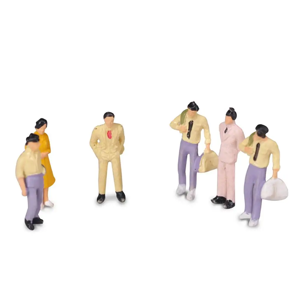 100Pcs 1:100 Building Layout Painted Model People Figure Miniature Scene Decor Mini Dolls Model Figures Micro Landscape