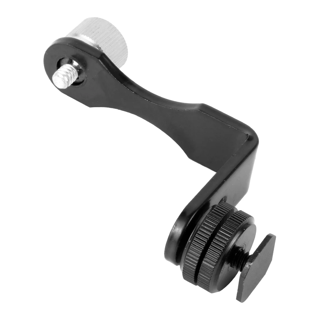 Staffa a forma di L Supporto per microfono Impugnatura per fotocamera per monitor SLR da 5" 5,5" 6" Hot Shoe 1/4 Mount 360 °   Gimbal per microfono flash esteso