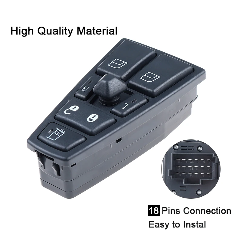 YAOPEI 20752918 Electric Window Switch For VOLVO FH12 FM12 FM9 20455317 20953592 20455317 20452017 21354601 21277587 20568857