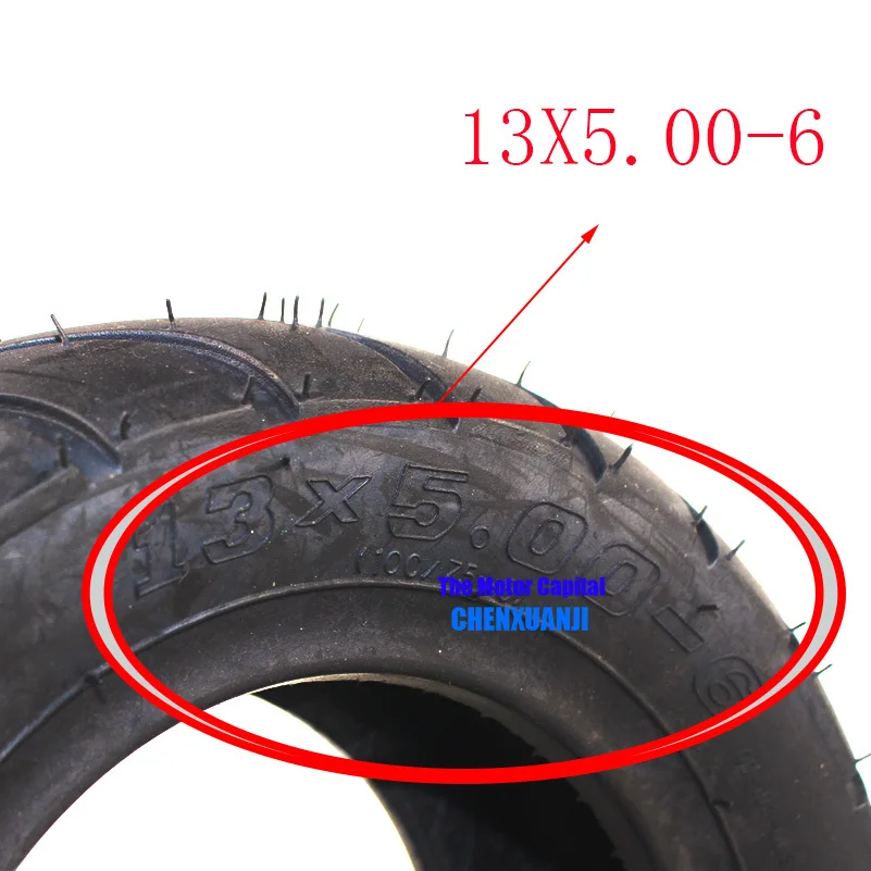 13x5.00-6 Vacuum Tubeless Tire Tyre ATV QUAD Buggy Mower Go-kart 