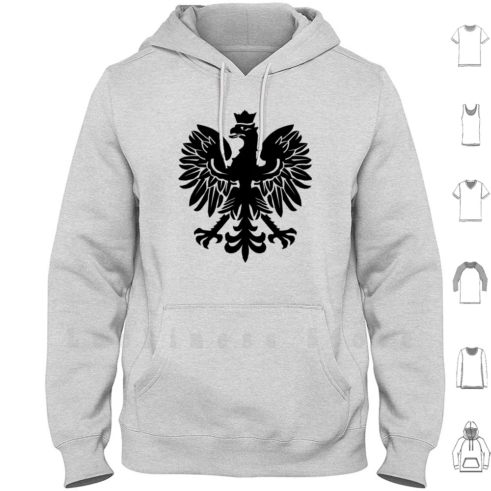 Polish Flag Eagle hoodies long sleeve Poland Polish Flag Eagle Bird Tribal Heraldry